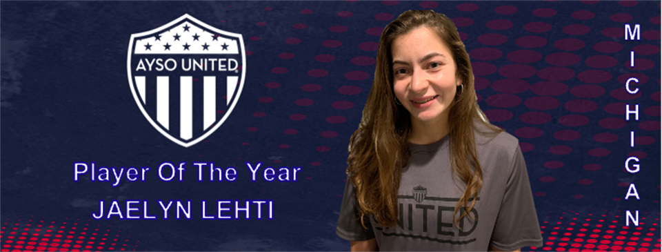 AYSO United Michigan Female Player of the Year
